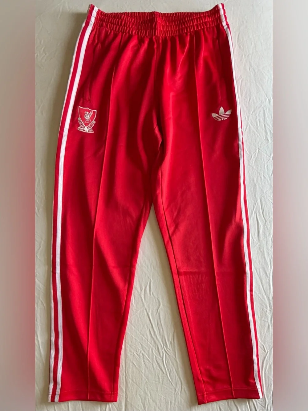 Adidas Originals Liverpool FC Track Soccer Pants Red loose fit JZ0139 Men’s Size